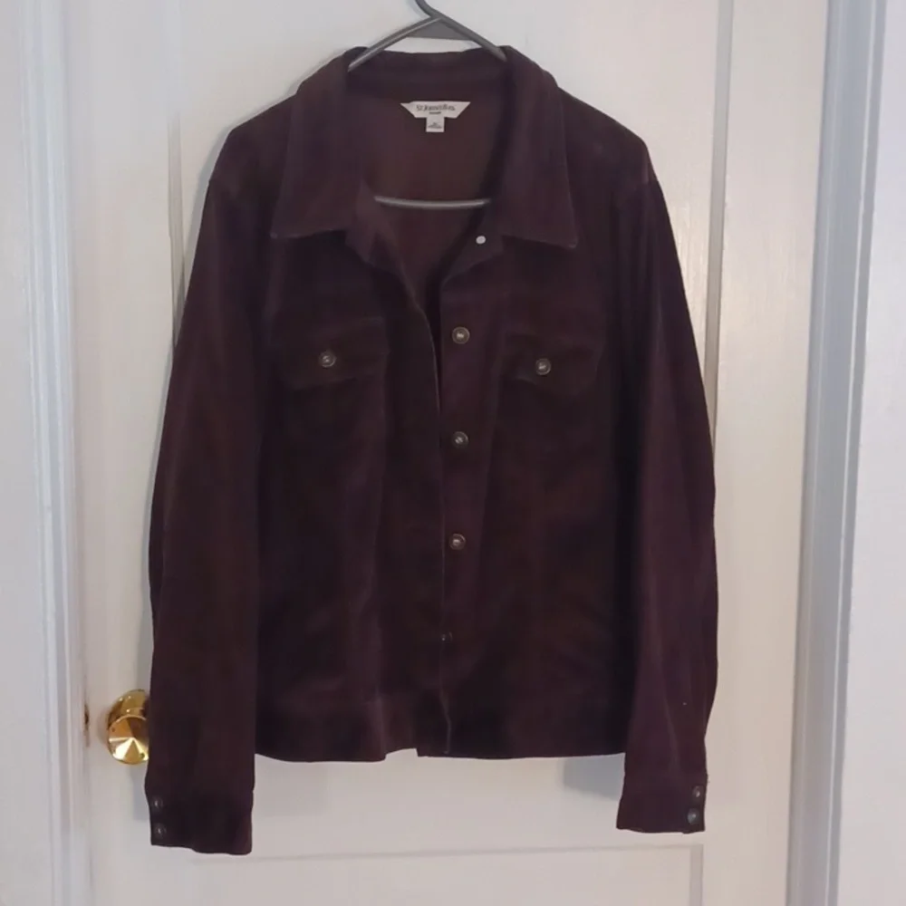 St. John Bay  women's corduroy jacket women's size 2xlarge brown